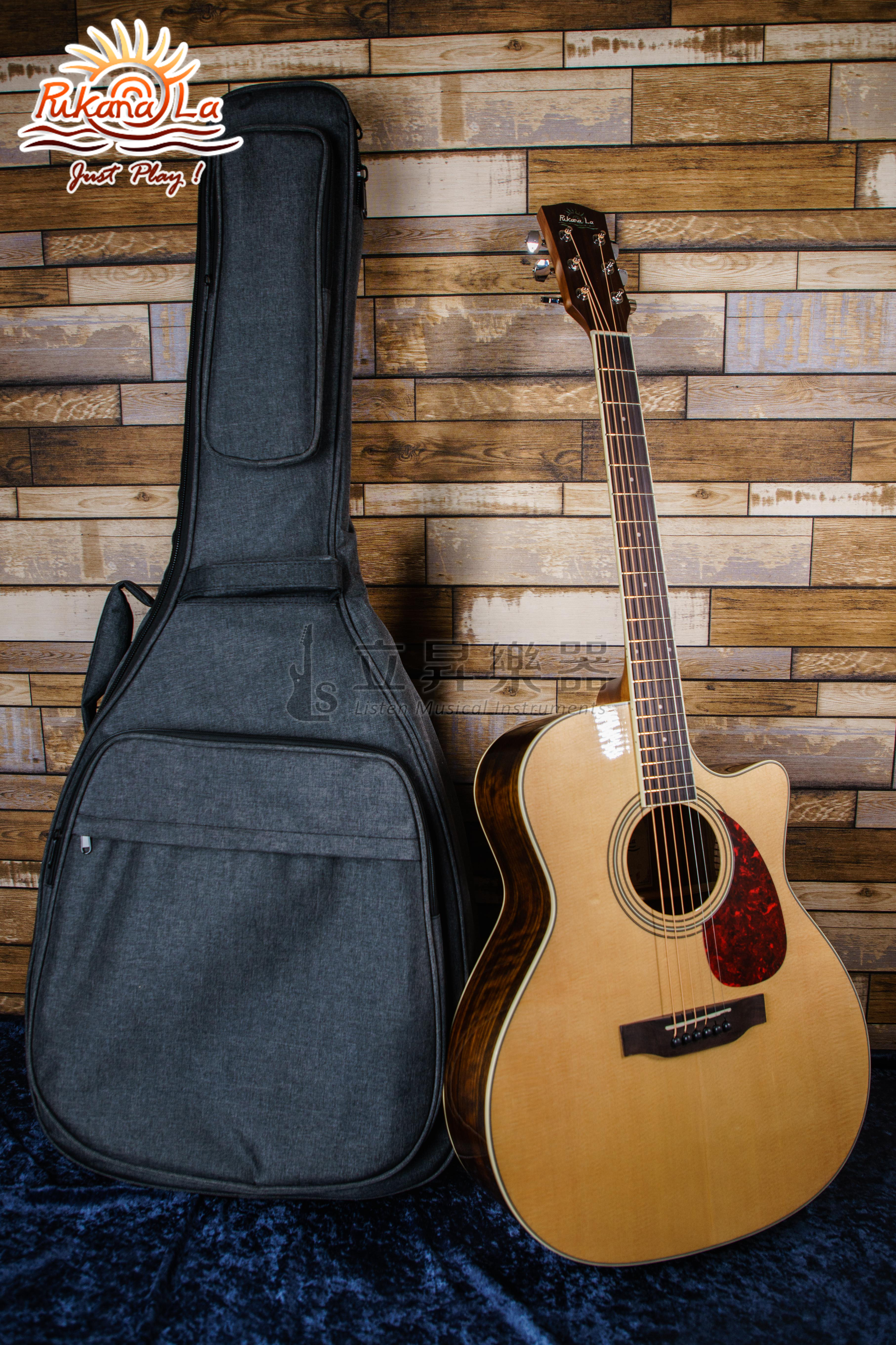 PukanaLa PG-OVC 41吋 GA桶 黑桃木側背板 全單板木吉他