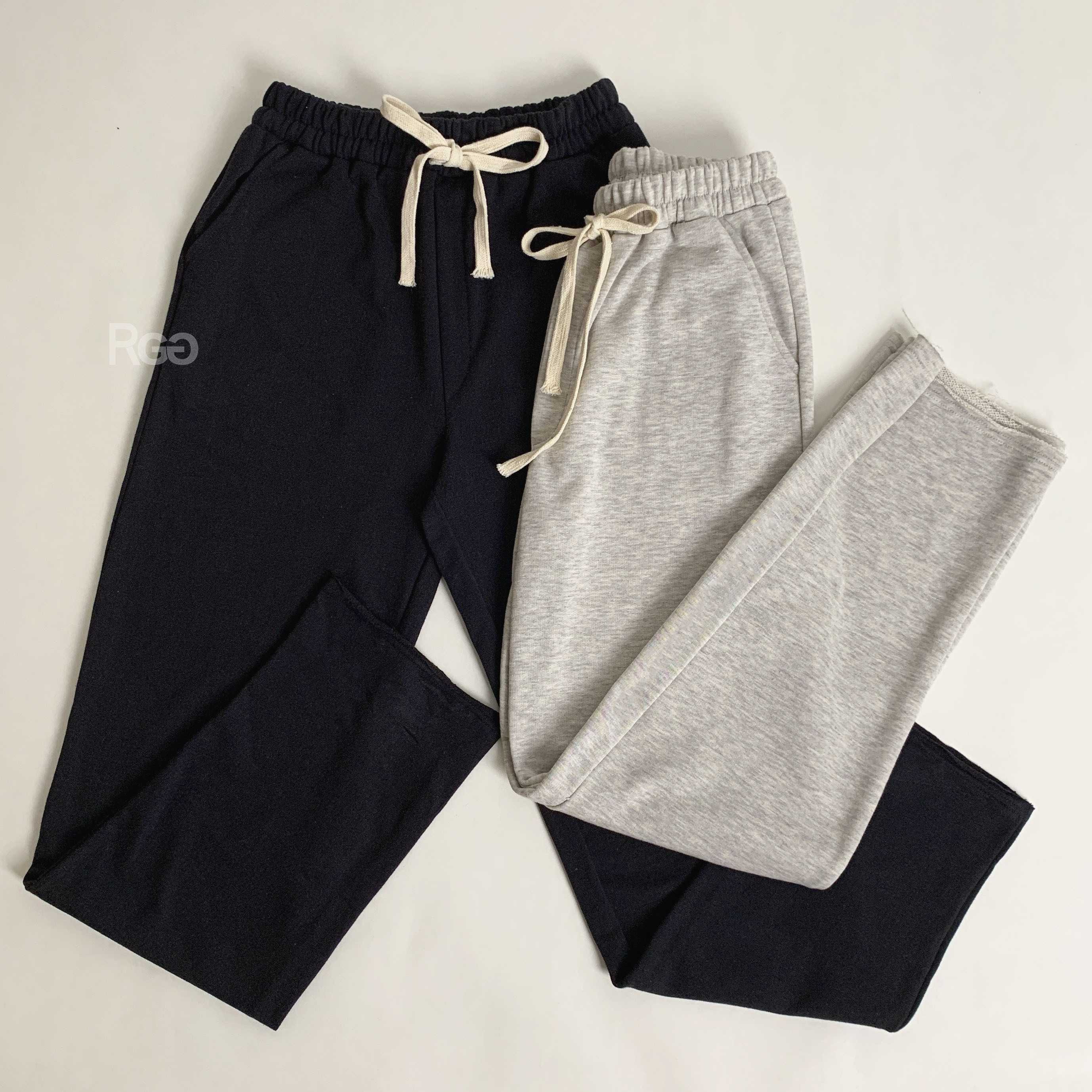 #11105 不修邊 長腿 棉長褲