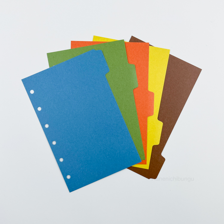 MINI6／深色系分隔頁－橫式五段