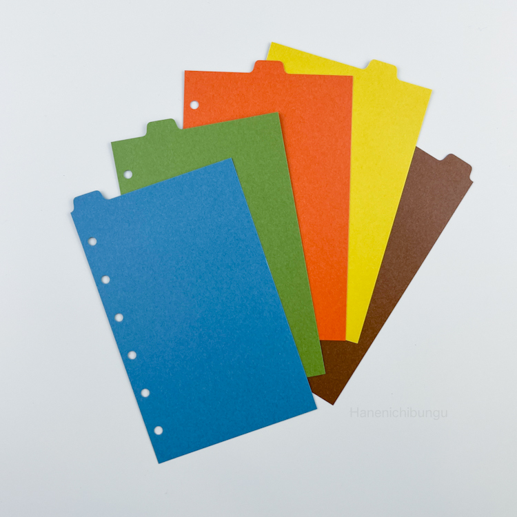 MINI6／深色系分隔頁－直式五段