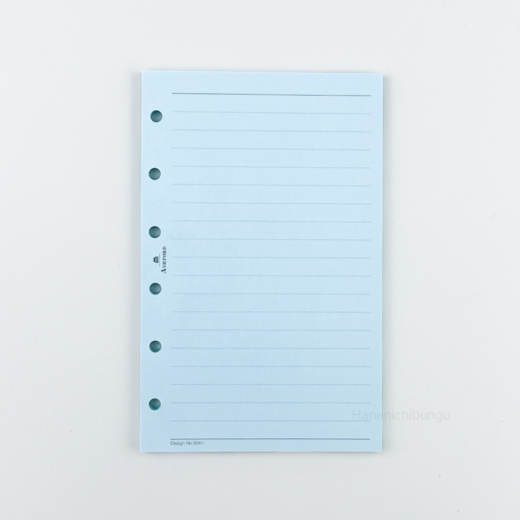 MINI6／彩色橫線內頁6mm（五色、100張入）