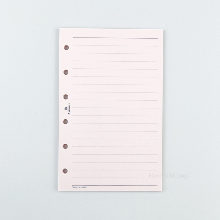 MINI6／彩色橫線內頁6mm（五色、100張入）