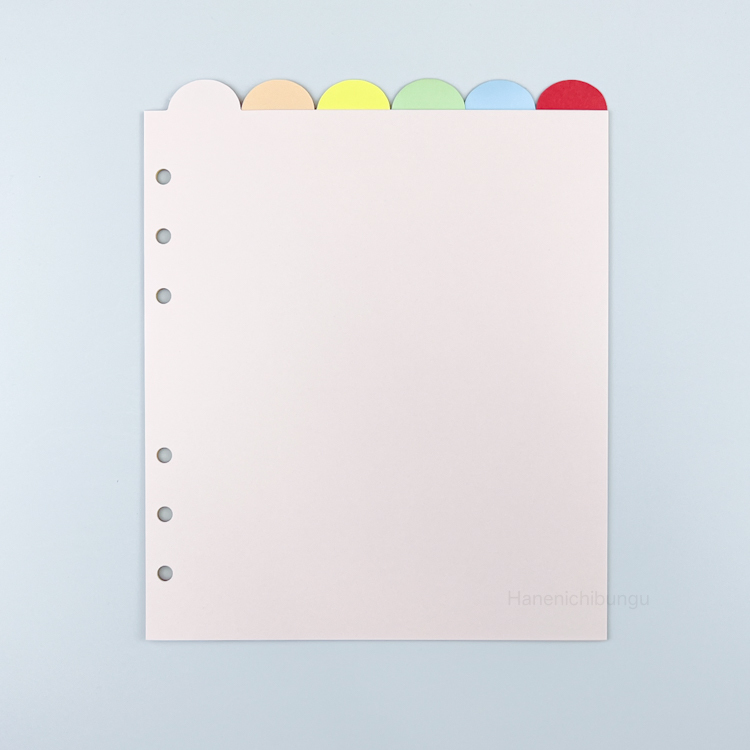 HBWA5／粉色分隔頁－直式六段