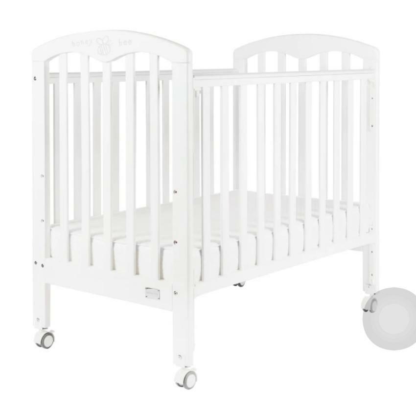 Baby Star Cozzi 嬰兒木床(包括4”床褥) – 白色 / 歐洲櫸木