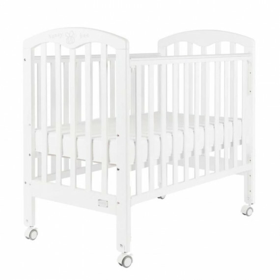 Baby Star Cozzi 嬰兒木床(包括4”床褥) – 白色 / 歐洲櫸木