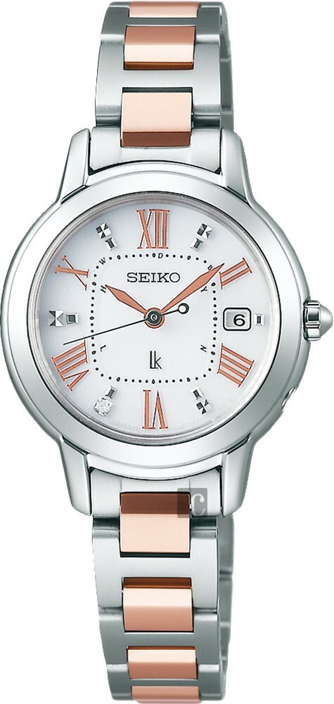 萬年鐘錶 - SEIKO  精工錶 LUKIA  極輕款鈦金屬太陽能電波女錶  SSQW037J / 1B22-0CK0KS   錶徑 26.5MM