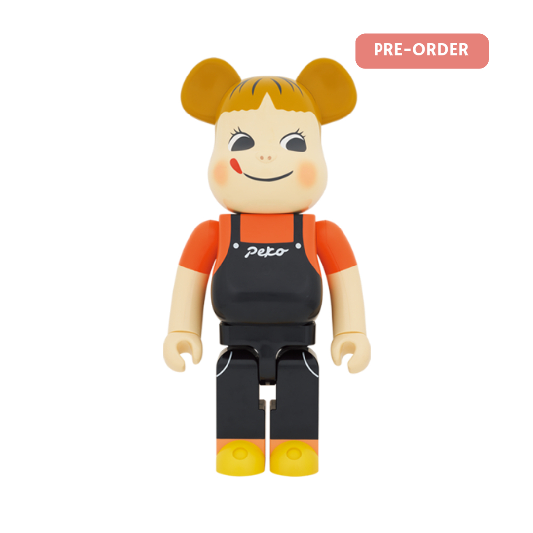 BEARBRICK 復古咖啡牛奶妹 1000％