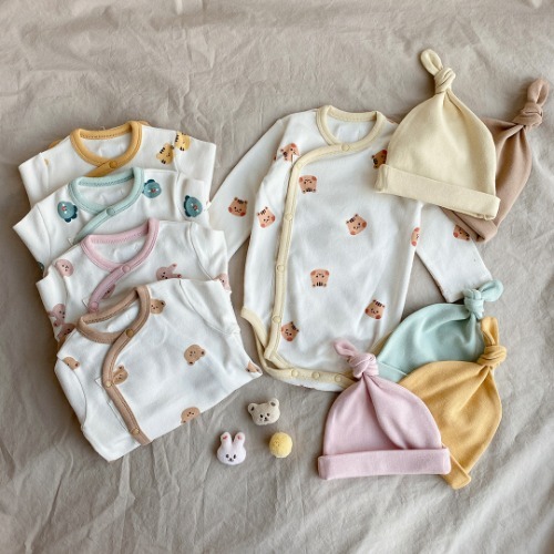 Dot to Dot 嬰兒套裝 (連身衣+帽)