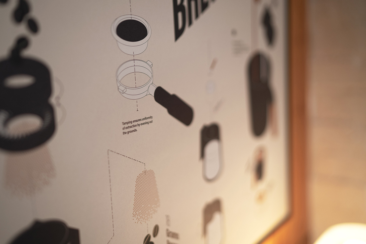 HMM義式拿鐵海報,韓系海報,咖啡海報,居家海報