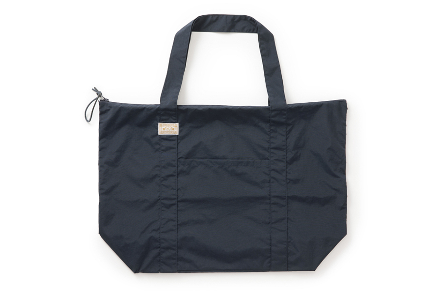 中川政七 - 軟尼龍附拉鍊大托特包/ 深藍