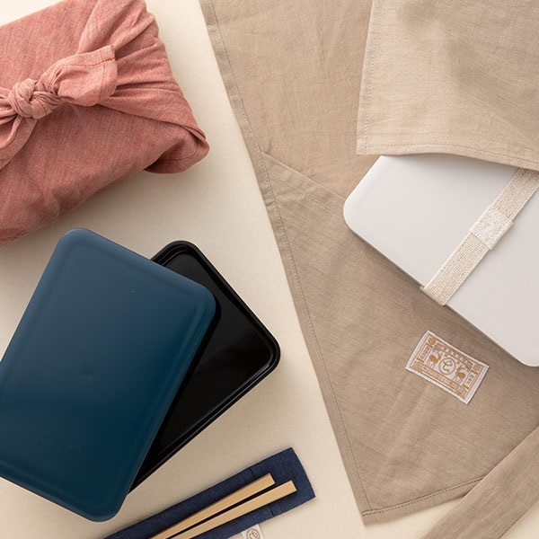 中川政七-潑水加工便當包巾/紅