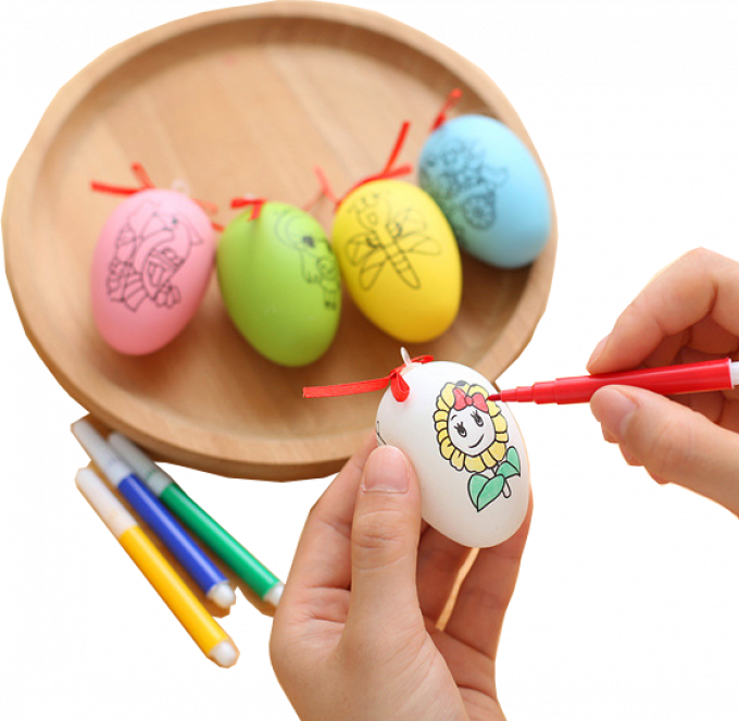 創意DIY彩蛋卡通手工蛋殼套裝 1203A