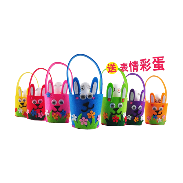 DIY兔子花籃創意手工套裝 M1410