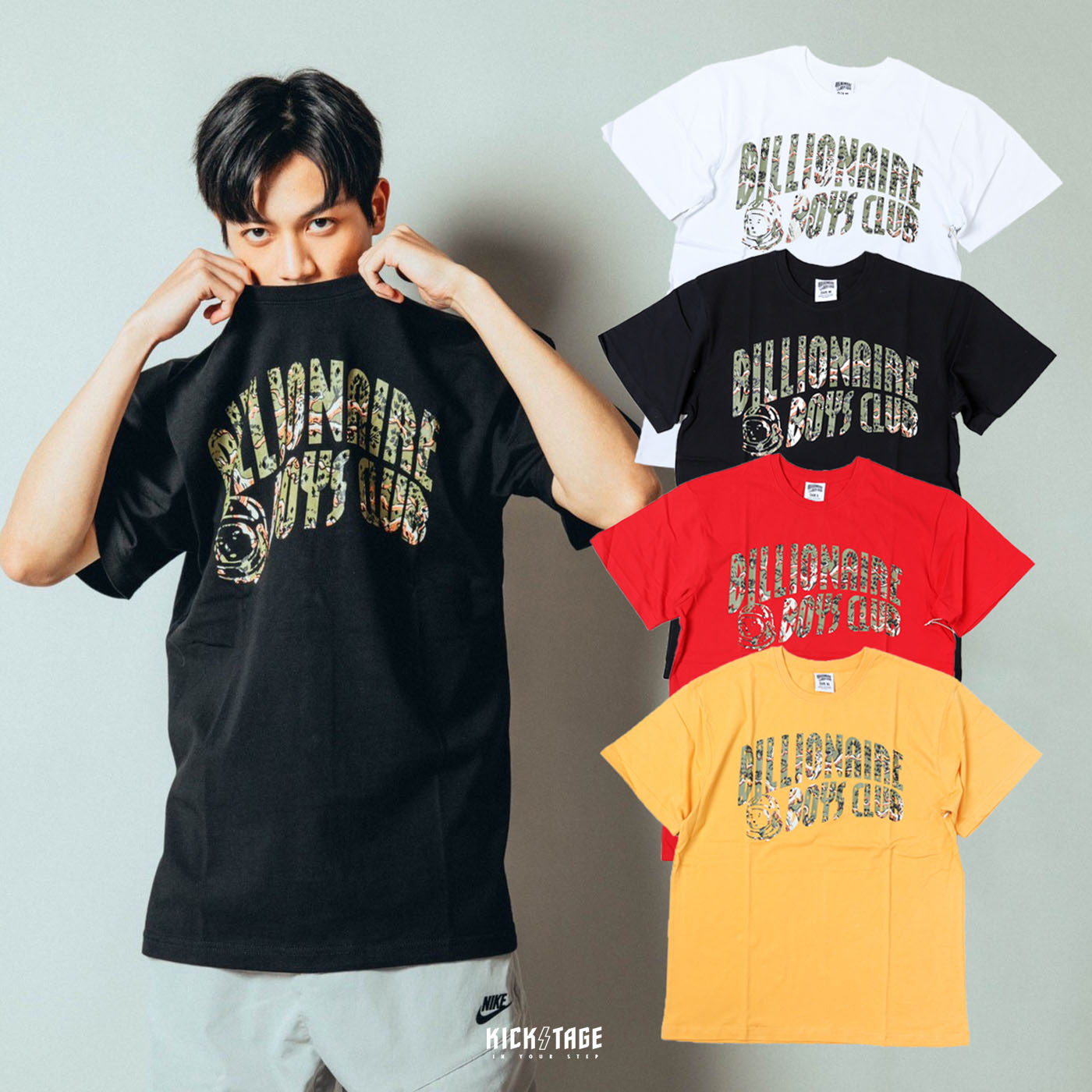 **特價商品售出不退換**BILLIONAIRE BOYS CLUB BONSAI ARCH T-SHIRT 四色 文字 樹木 迷彩 短T BBC【821-1207】