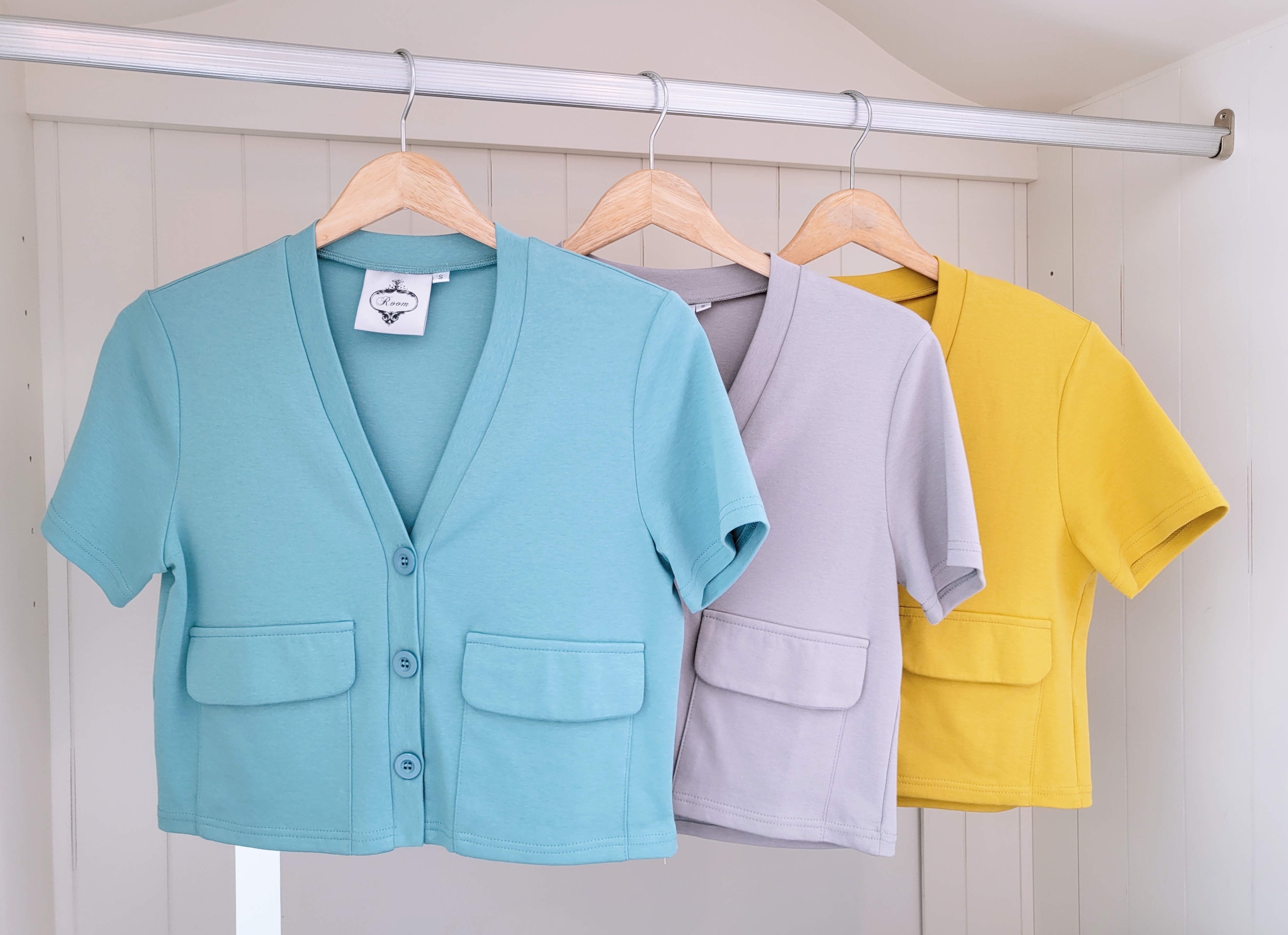 S/SLEEVE BUTTON BLOUSE