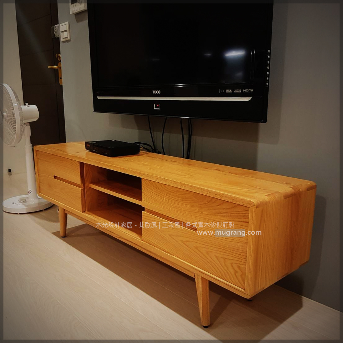 Esther-白橡木北歐簡約電視櫃(可訂製)