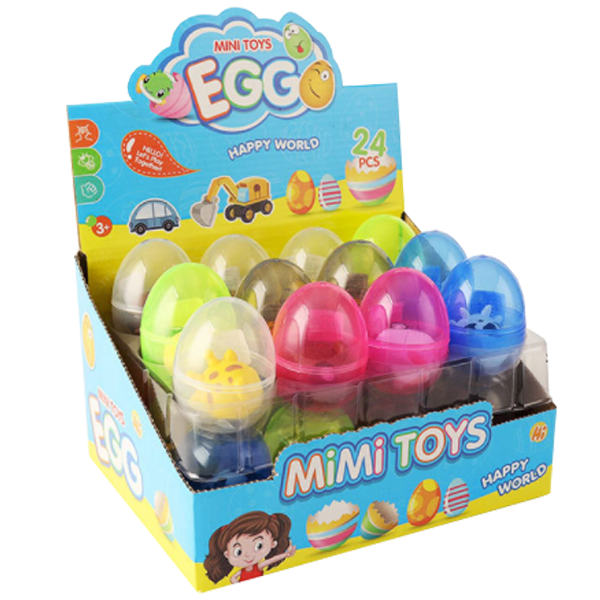 現貨區 卡通動物回力車奇趣蛋(一盒24隻) 65942