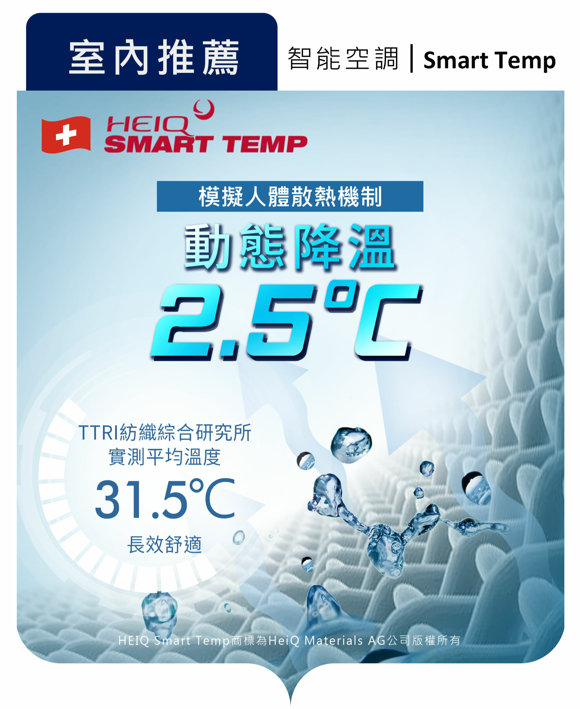 可降溫2.5度的Smart Temp商務短袖襯衫