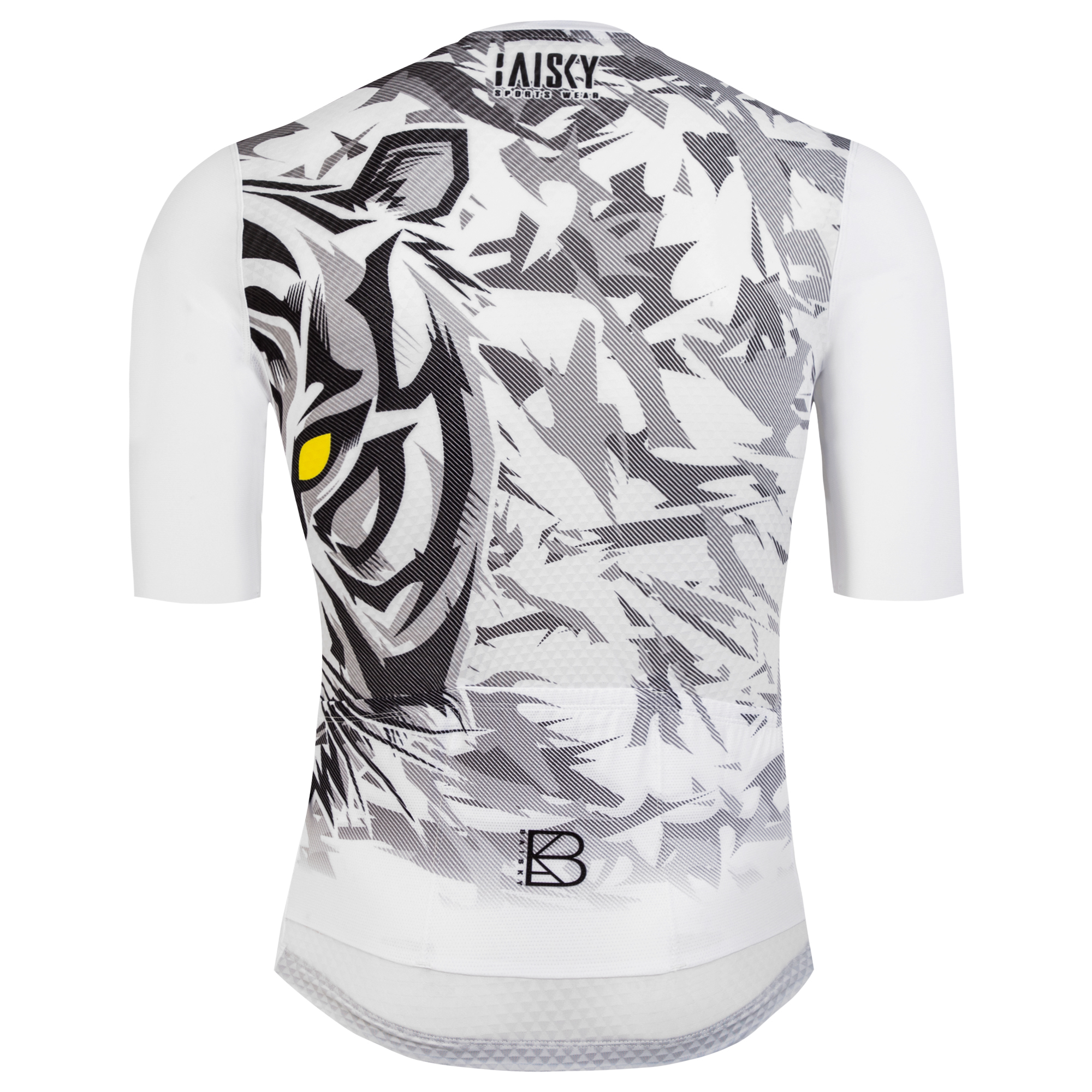 男款空力短車衣 虎威 白