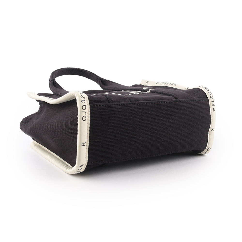 【MARC  JACOBS】THE JACQUARD TOTE 雙色小款托特包(黑色/米色) M0017025 001