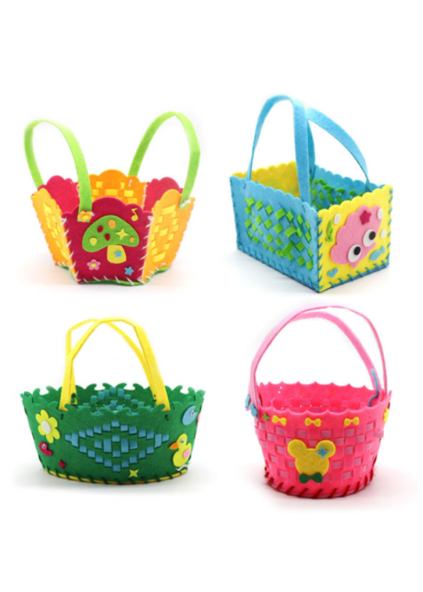 DIY無紡布編織花籃材料包 CQ008