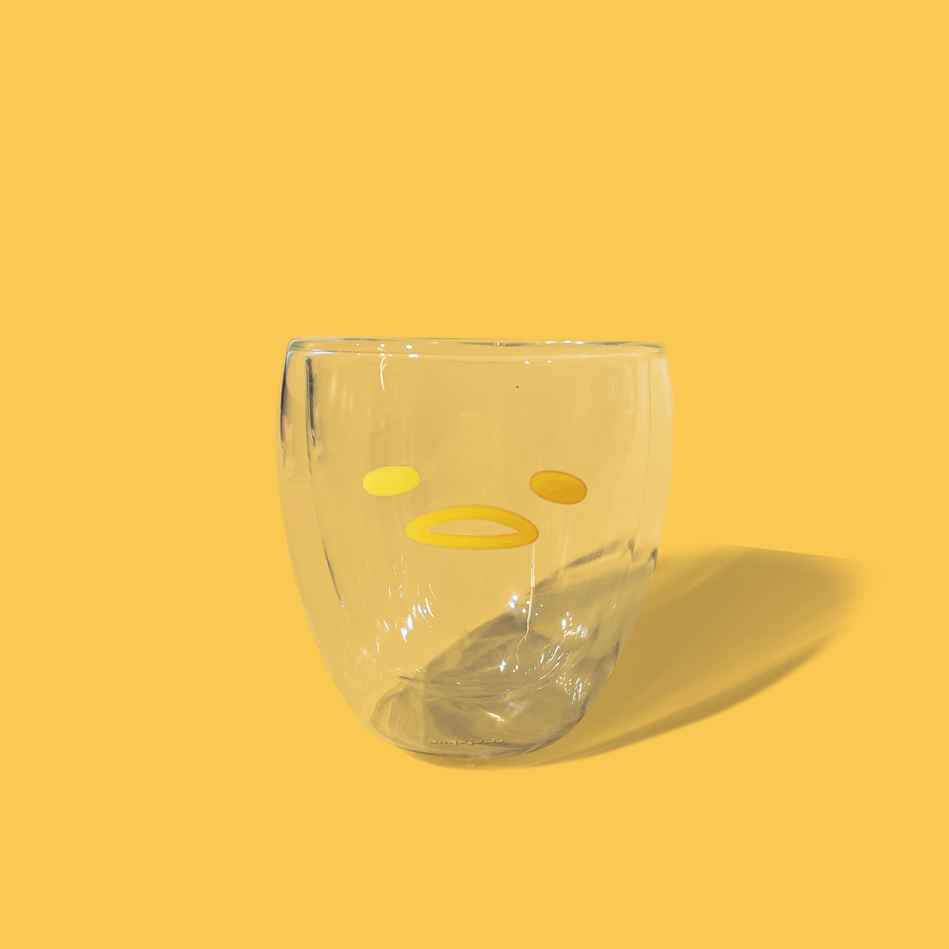 蛋黃哥-雙層玻璃杯-臉