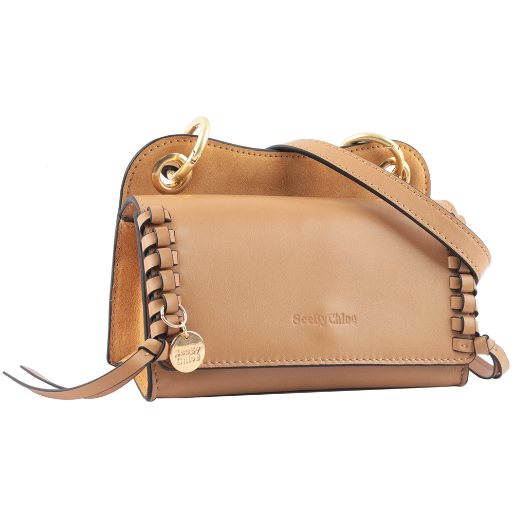 【See by Chloé】TILDA 牛皮小型斜背包(餅乾色)