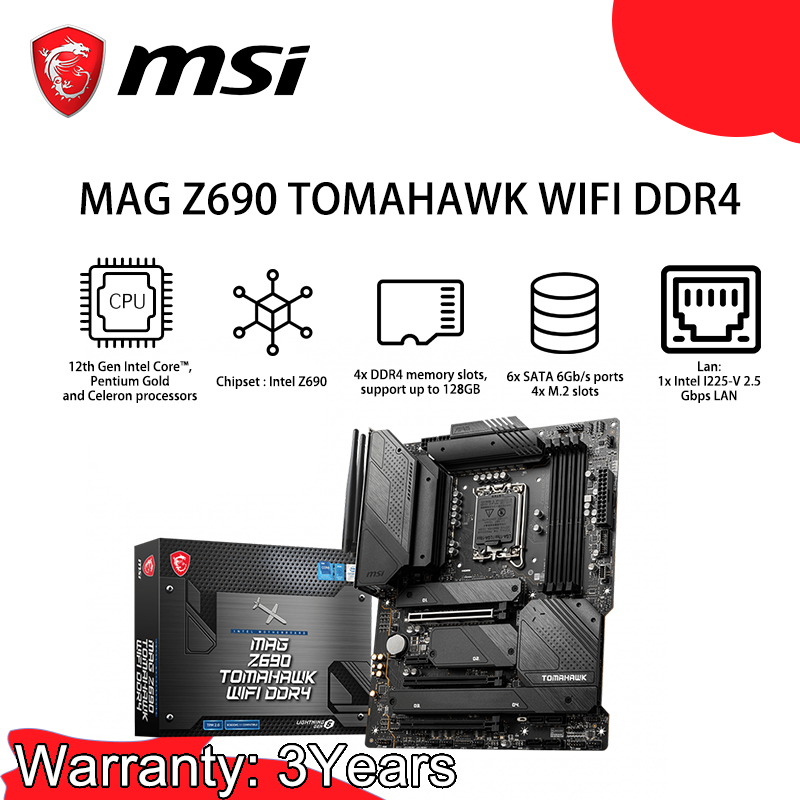 MAG Z690 TOMAHAWK WIFI DDR4 (3年保養)