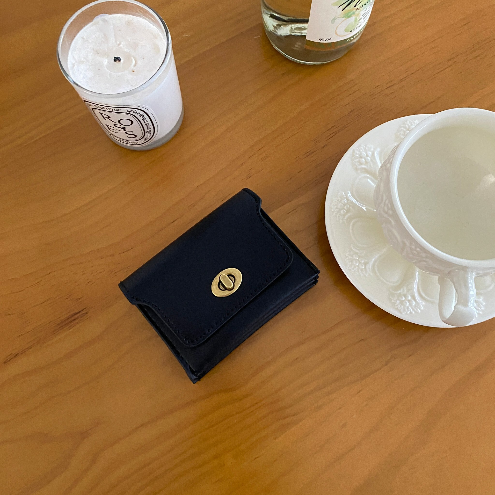 復古扣卡夾零錢包/五色