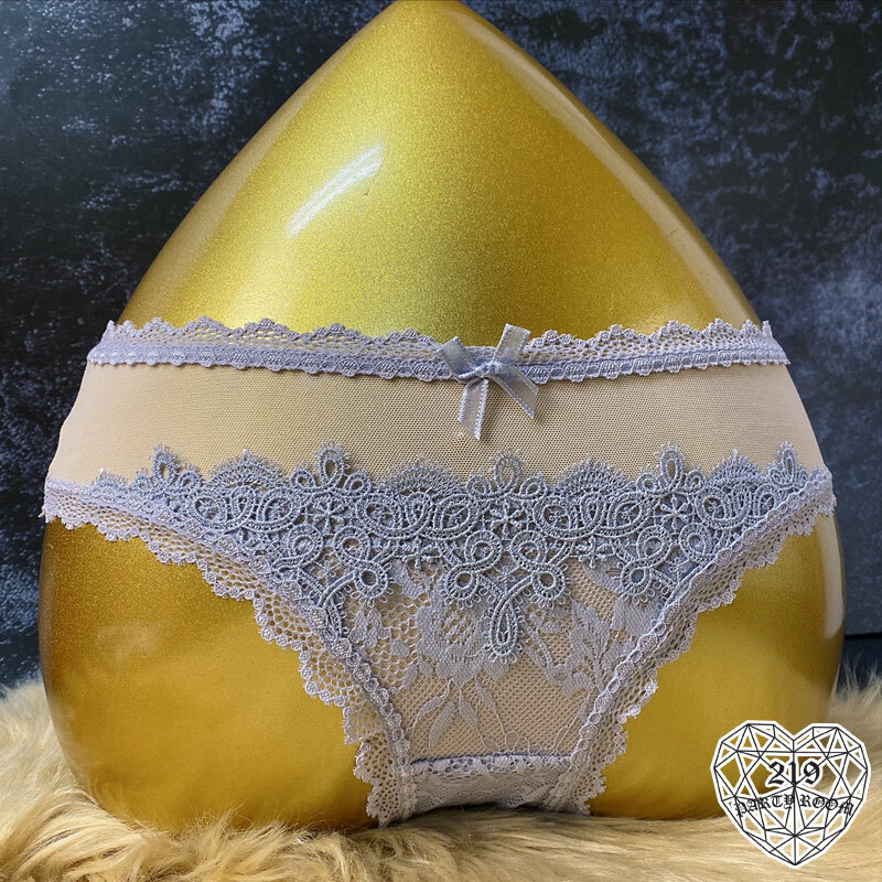 法式蕾絲透膚內褲