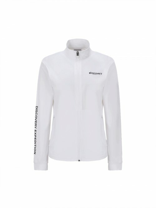 韓國代購 Discovery Essential Cooling 女 訓練 夾克 外套 白色DWTR64023-WHS