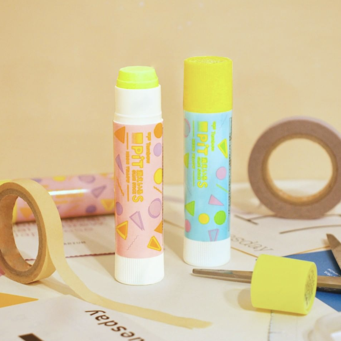 Tombow Glue Stick－Kieiro Pit Series (Japanese Stationery Brand)