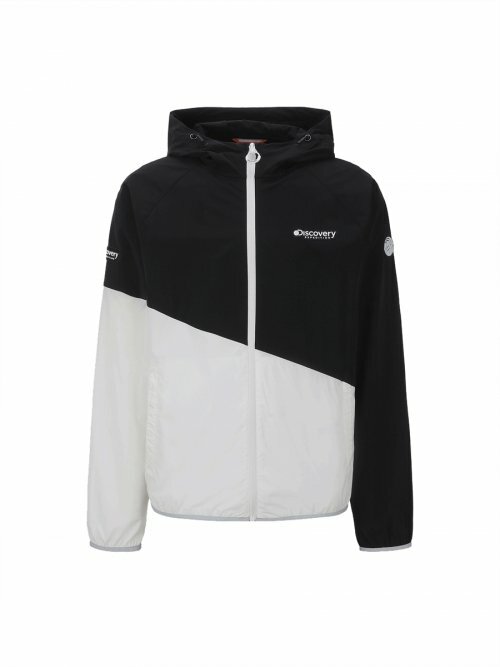 Discovery 輕便 男 連帽 風衣 夾克 外套 男色 DMWJ51023-BKS