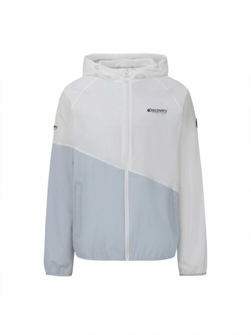 Discovery 輕便 男 連帽 風衣 夾克 外套 灰色 DMWJ51023-GRL