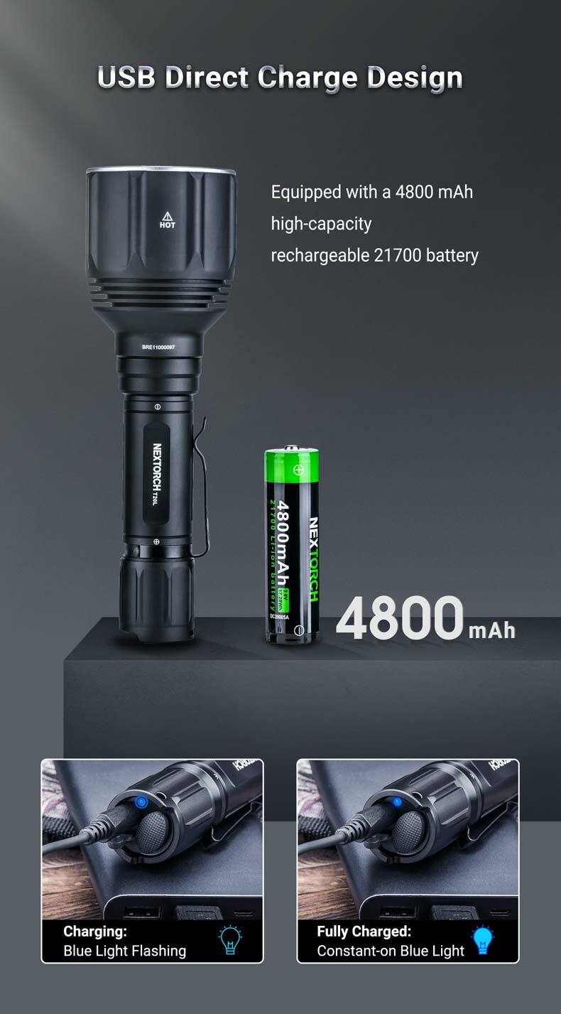 NEXTORCH T20L LEP レーザー励起光 プラズマライト 2000m NEXTORCH T20L 900lm 2000米LEP 戰術電筒