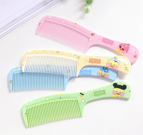 可愛防靜電粗齒按摩梳 606
