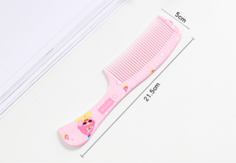 可愛防靜電粗齒按摩梳 606