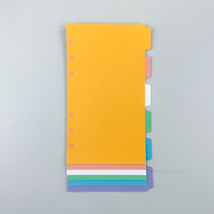 BIBLE／淺色系分隔頁－橫式六段