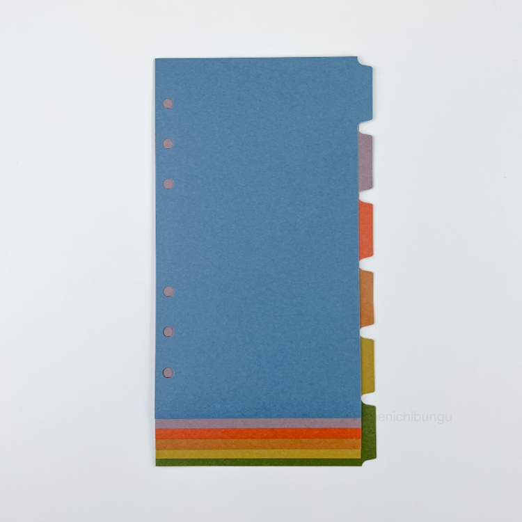 BIBLE／深色系分隔頁－橫式六段