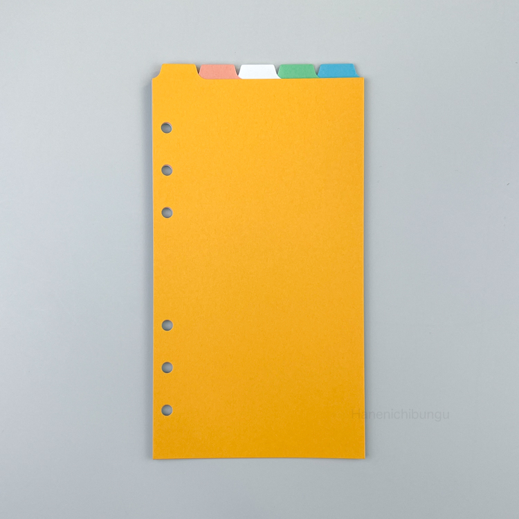 BIBLE／淺色系分隔頁－直式五段