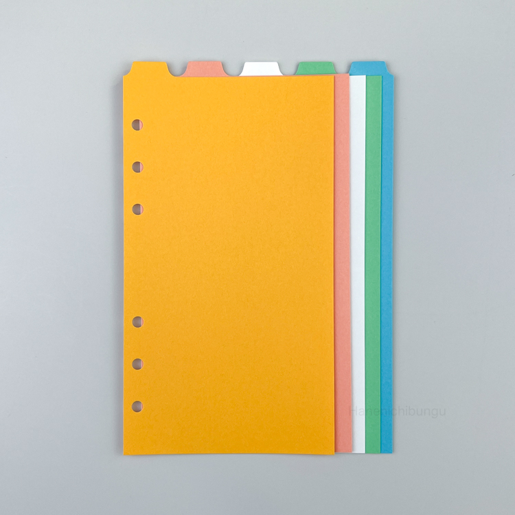 BIBLE／淺色系分隔頁－直式五段