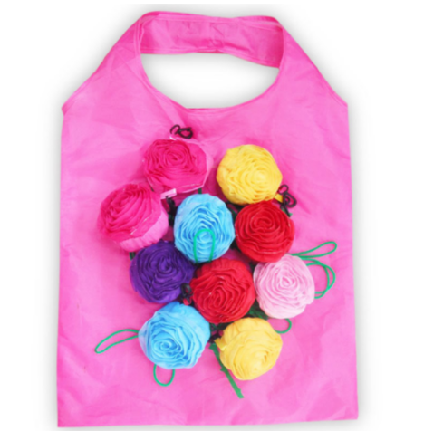 玫瑰花環保購物袋 (混款) YS009
