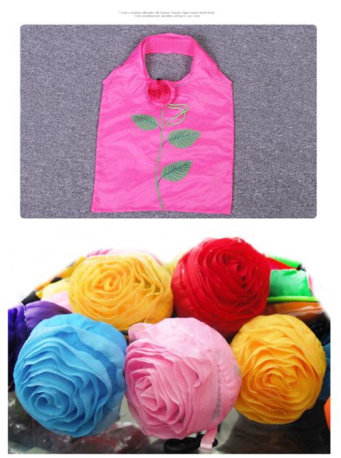 玫瑰花環保購物袋 (混款) YS009