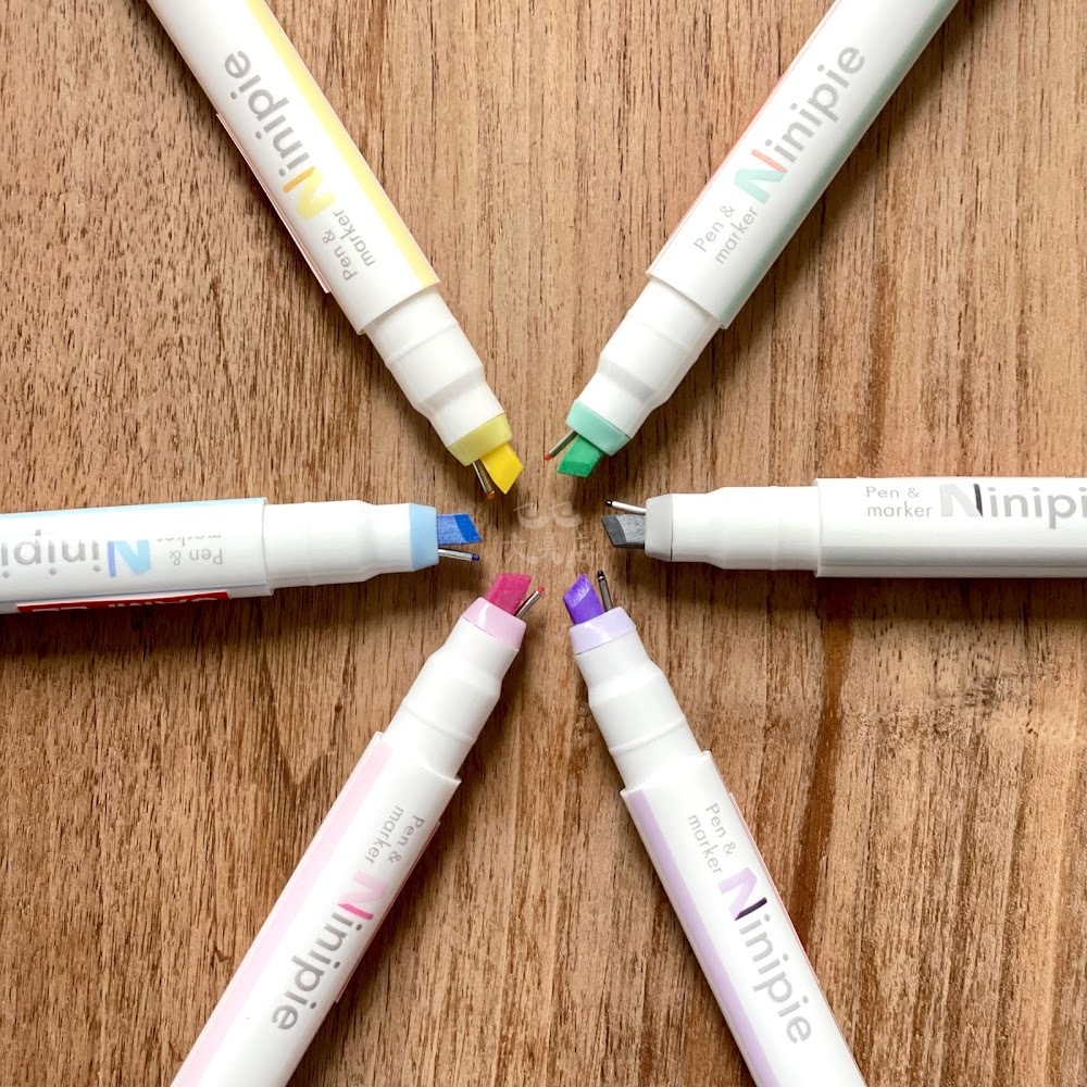 Ninipie Marker + Needle Pen (Japanese Stationery Brand)