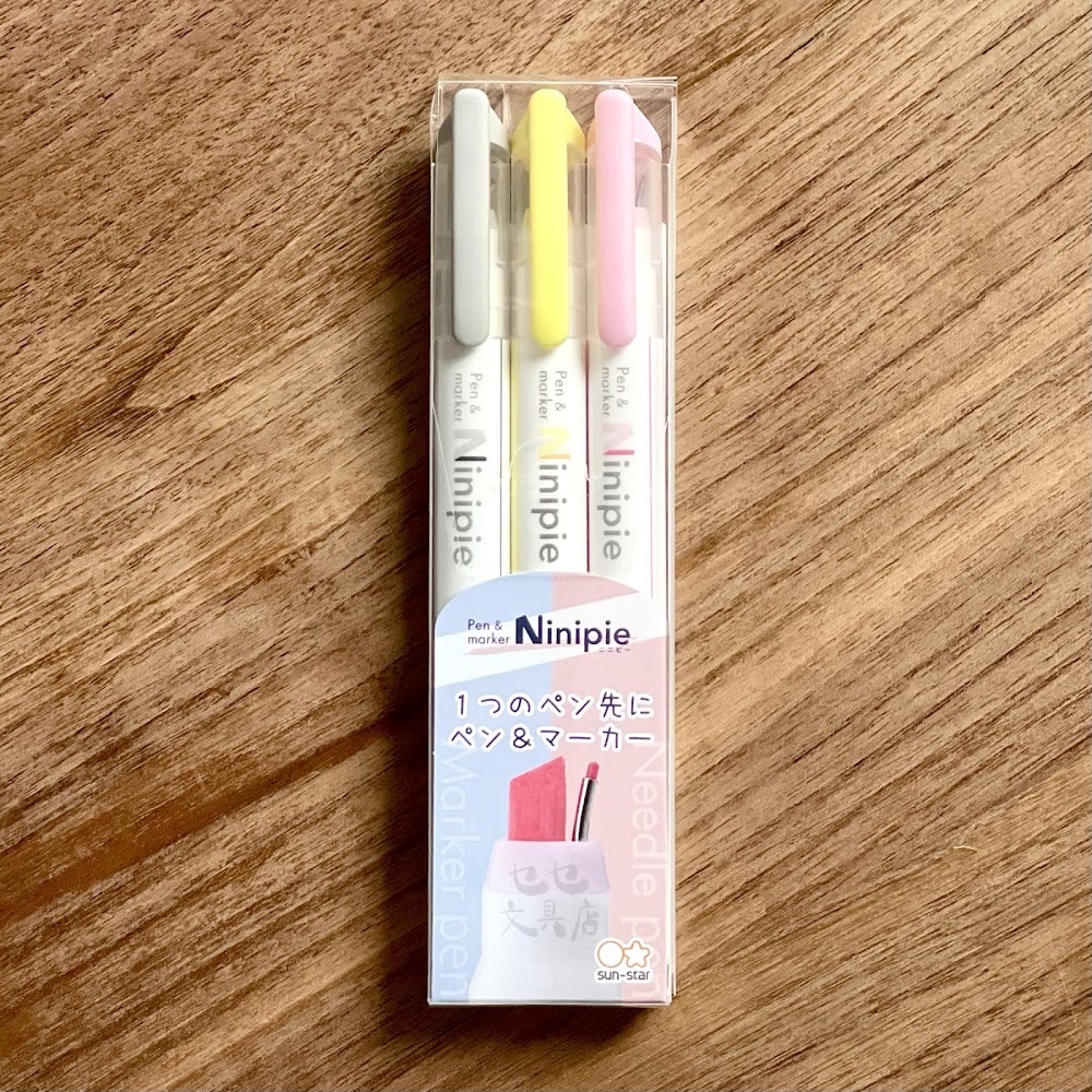 Ninipie Marker + Needle Pen (Japanese Stationery Brand)