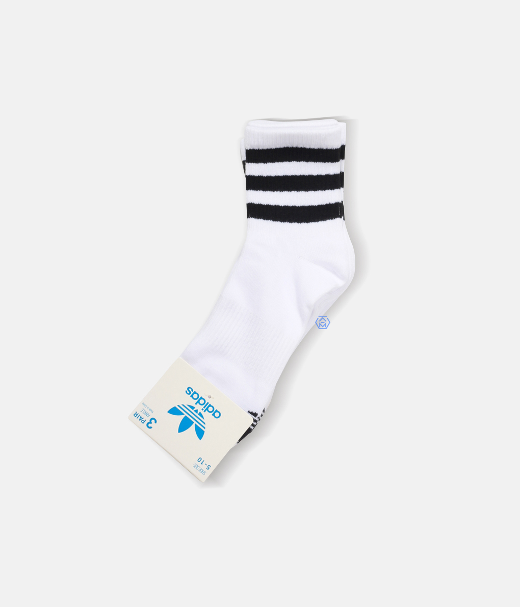 ADIDAS Originals 3 Pack Womens Ankle Socks 白色中筒襪 (三雙入) (CI0908)