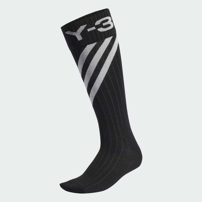 【 Y-3 STR SOCK 長襪 - 黑 】