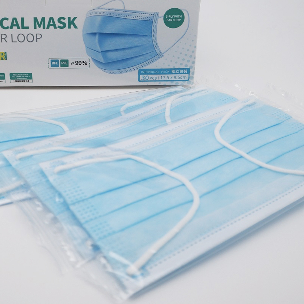 香港製 - 外科耳掛式口罩 ASTM Level 3 (獨立包裝)