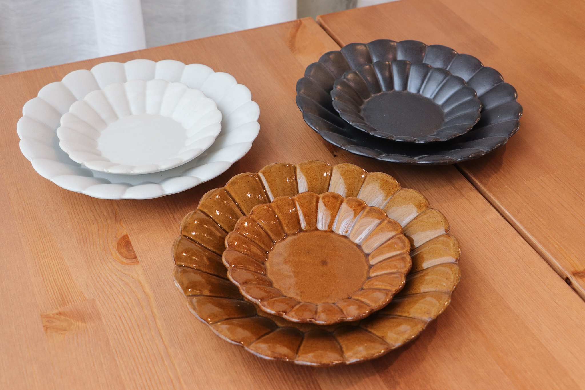 Mashiko Yaki 益子燒 寬菊紋 圓皿