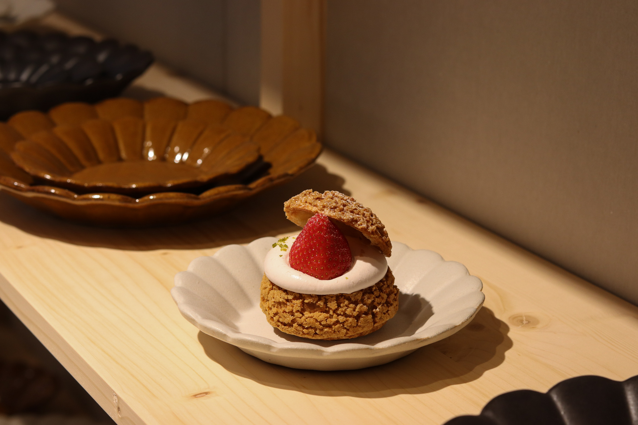 Mashiko Yaki 益子燒 寬菊紋 圓皿